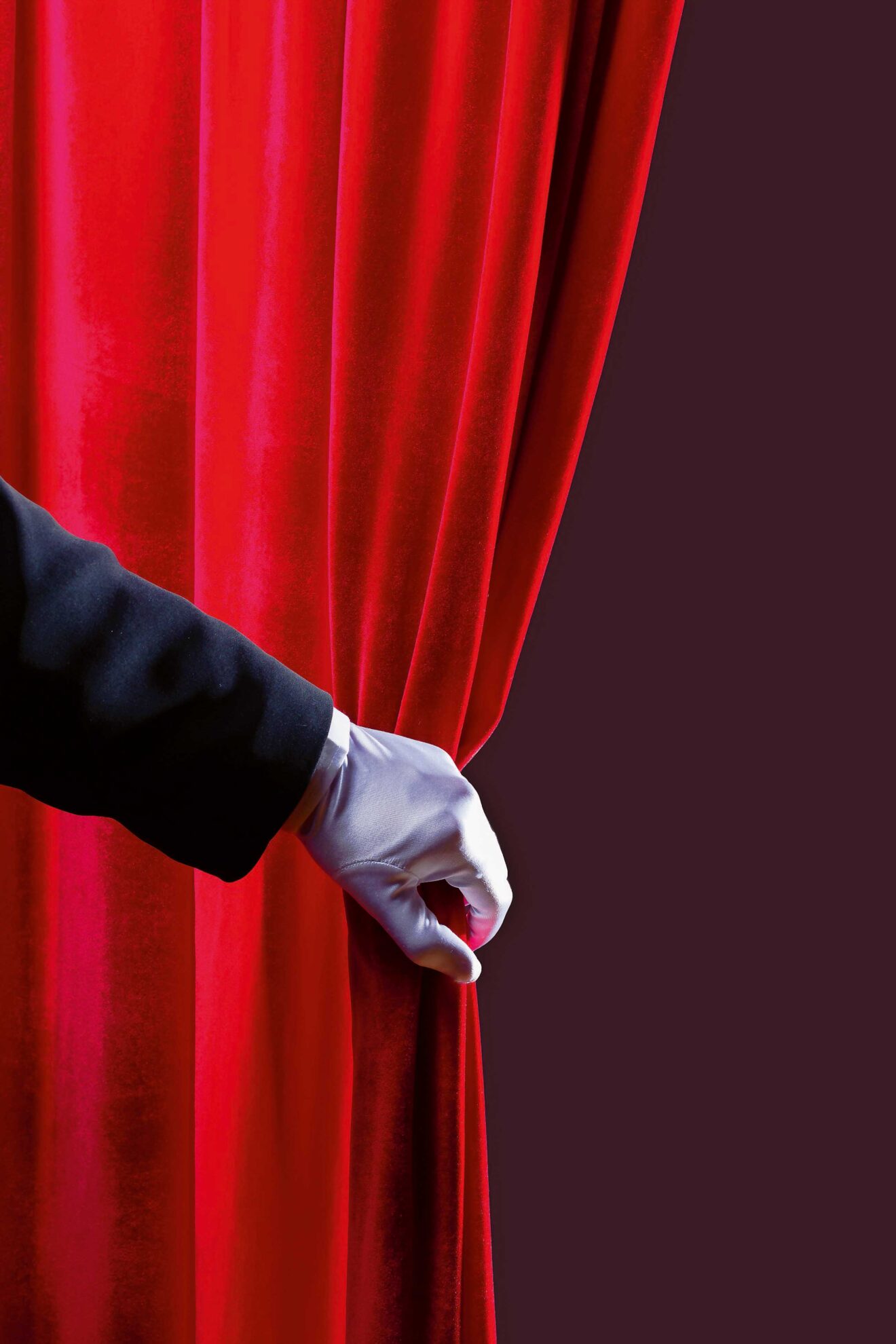 Roter Theatervorhang