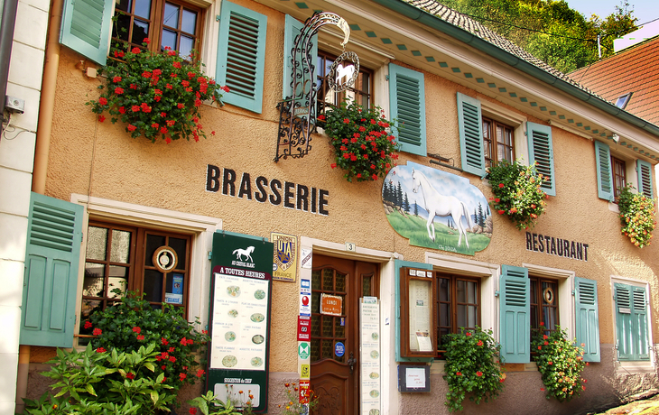 Restaurant in Ferrette im Elsass, Frankreich