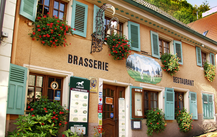 Restaurant in Ferrette im Elsass, Frankreich