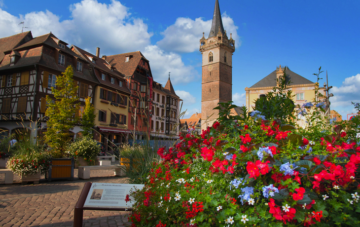 Obernai im Elsass im Frühherbst