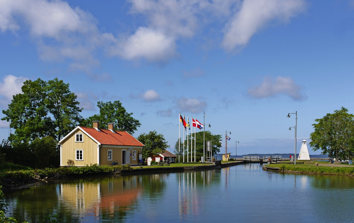 Götakanal in Sjötorp, Schweden