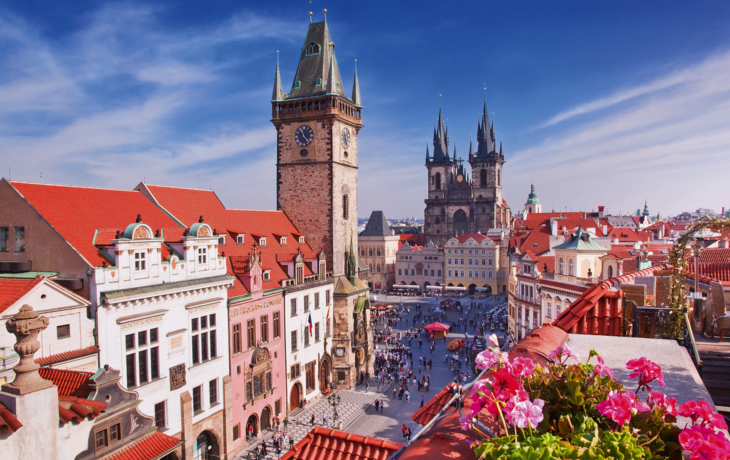 Prague Cathedral and Clock Tower