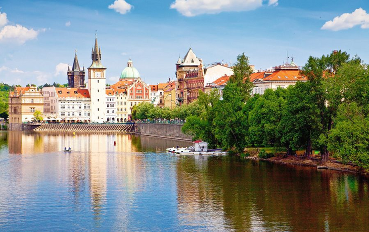 Prague And Vltava River