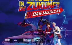 ZURÜCK IN DIE ZUKUNFT - Das Musical Logo im Stage Operettenhaus Hamburg.