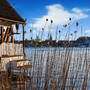 Idylle im Abendlicht in Waren an der Mecklenburger Seenplatte, Deutschland