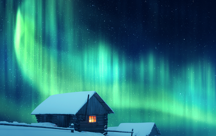 Polarlichter über Lappland