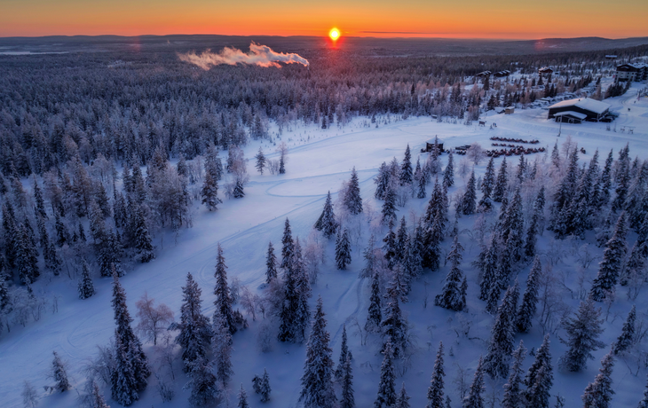 Lappland im Winter