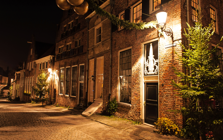 weihnachtliches Deventer in den Niederlanden