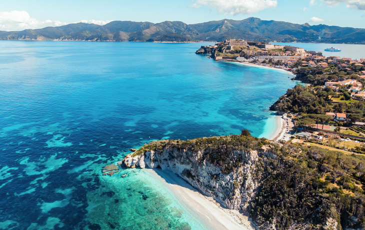 Strand von Capo Bianco auf der Insel Elba