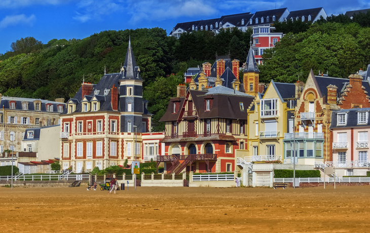 Strandpromenade von Trouville sur Mer