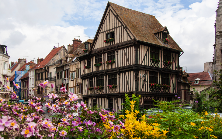 Historische Fachwerkhäuser in Vernon in Frankreich