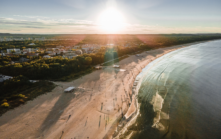 Swinemünde ? Sonnenuntergang über dem polnischen Meer