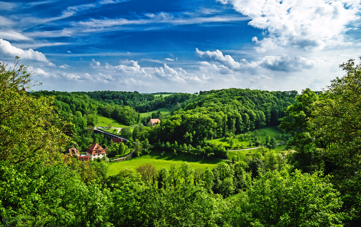 Taubertal nahe Rothenburg ob der Tauber