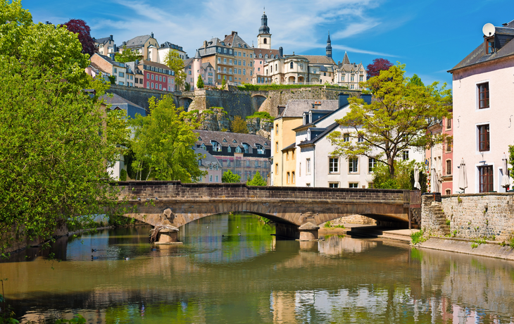 Luxemburg-Stadt an einem Sommertag