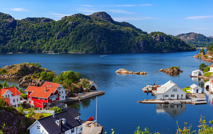 Rasvåg auf der Insel Hidra am Flekkefjord