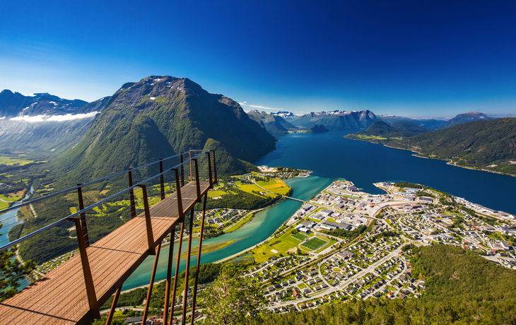 Aussichtspunkt Rampestreken in Andalsnes, Norwegen
