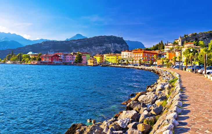 Torbole in der Provinz Trentino am Gardasee, Italien