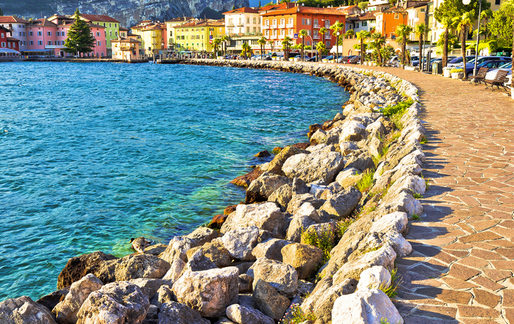 Torbole in der Provinz Trentino am Gardasee, Italien