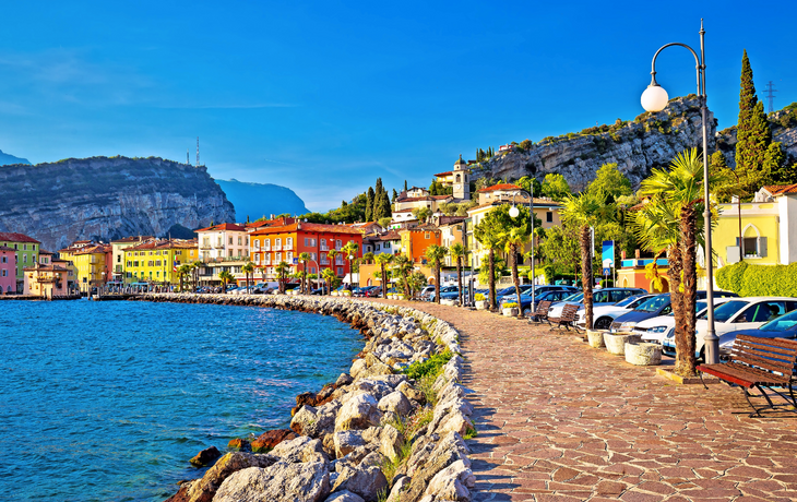 Torbole in der Provinz Trentino am Gardasee, Italien