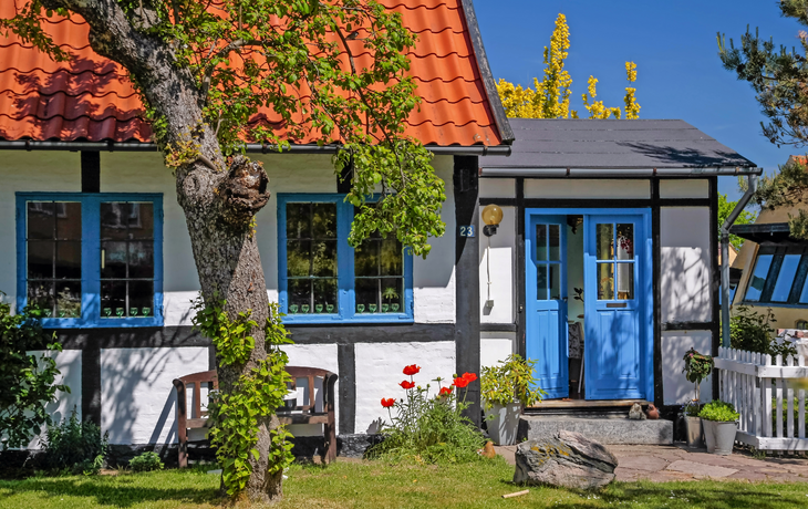 idyllisches Fachwerkhaus auf Bornholm