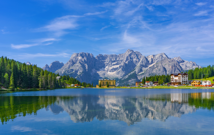 Lago di Misurina im Nationalpark Dolomiten