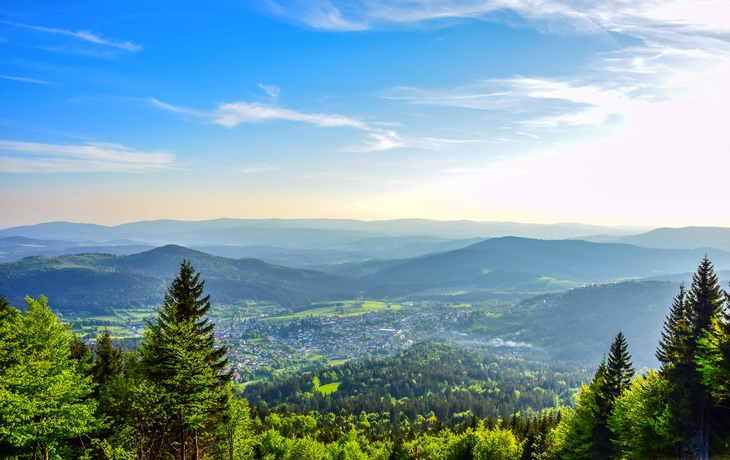 Panorama des bayerischen Waldes