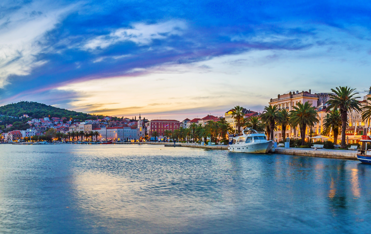 Split an der dalmatinischen Küste Kroatiens