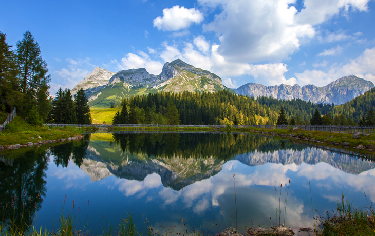 das Tennengebirge in der Spiegelung