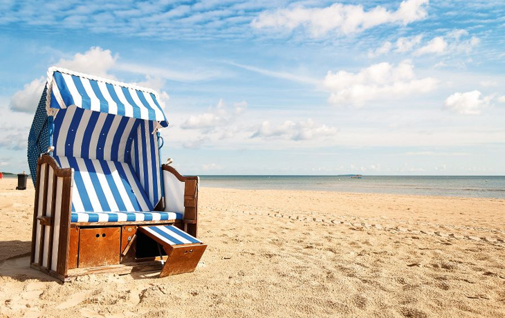 Sommerstrandkorb quer