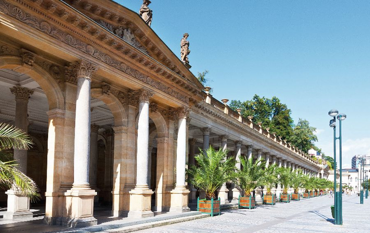 Mill colonnade, spa town Karlovy Vary, Czech republic