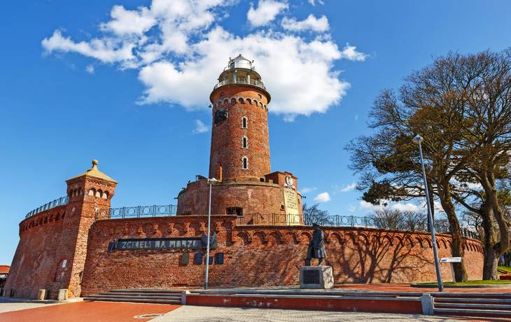 Hafen und der Leuchtturm in Kolobrzeg, Polen